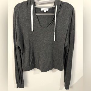 *NWOT* Colsie Women's French Terry Cropped Lounge Hoodie- S